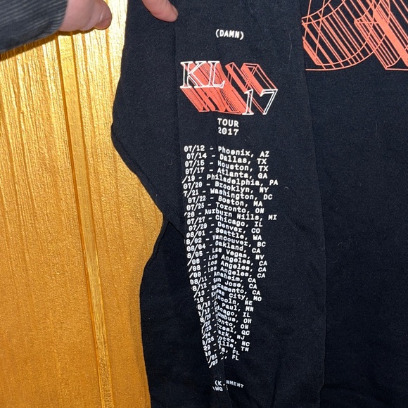 Kendrick Lamar 2017 Damn Tour Long Sleeve Tee - Picture 5 of 7